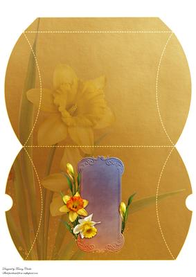 Yellow Spring Flowers Pillow Box