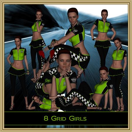 8 Sexy Grid Girls