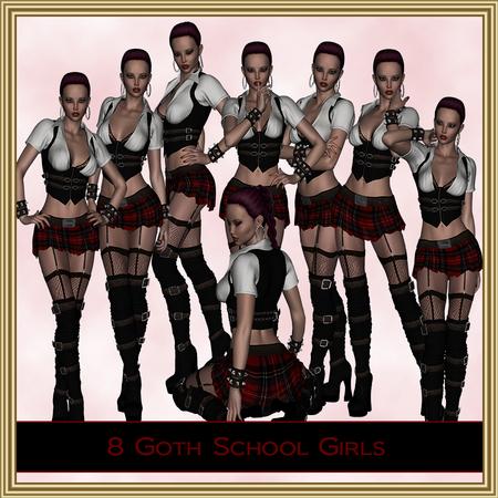 8 Sexy School Girls