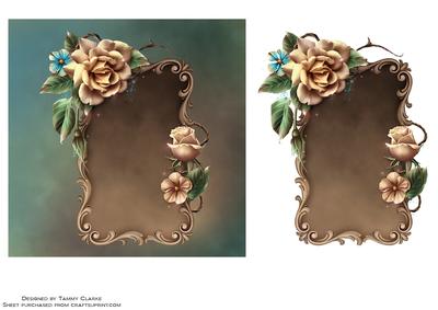 Delicate Roses Card Topper