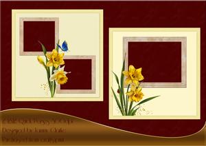 12x12 Daffodil Quick Page Set 1