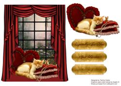 Sweet Friends Sleeping Card Topper