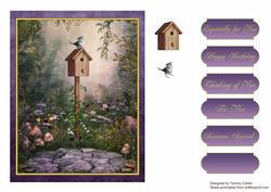 'visiting Friend' Card Topper