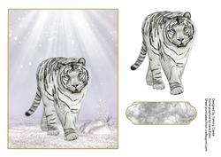 White Tiger Card Topper