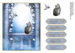 Cute Kitten Card Topper 3