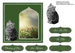 Sweet Kitten Card Topper