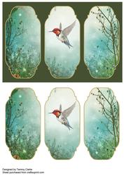 'bird in Flight' Card Topper