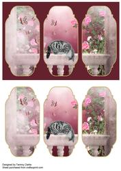 Beautiful Butterlies and Kitten Card Topper
