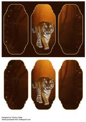 Wild Tiger Card Topper