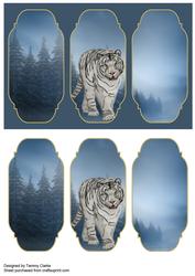 White Tiger Card Topper
