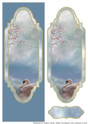 Beautiful Long Swan Card Topper