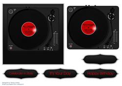 Music Mixer Deck Card Topper 3