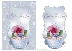 Cupcake Card Topper - Sister-in-law