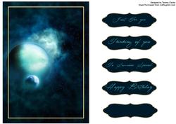 Beautiful Deep Space Card Topper