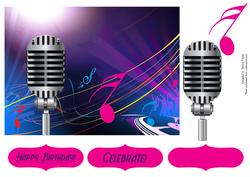 Singin' Loud Music Card Topper