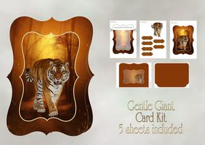 'gentle Giant' Tiger Card Kit