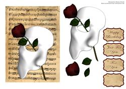 'music of the Night' Opera Card Topper