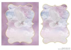 Beautiful 'angelic Dove' Card Topper