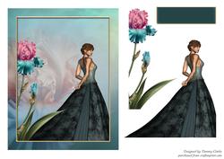 'stroll Amongst the Iris' Card Topper