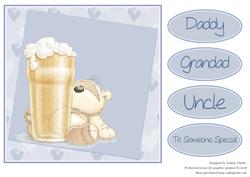 Adorable 'beer Time' Card Topper