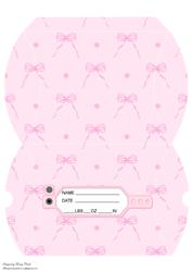 Baby Girl Name Tag Pillow Box