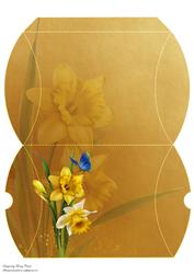 Yellow Daffodil Pillow Box