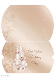 On Your Wedding Day 'cake' Pillow Box