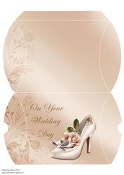 On Your Wedding Day 'shoe' Pillow Box