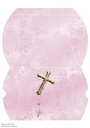 Baby Pink Rosary Pillow Box