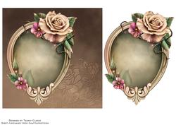 Magical Framed Roses Card Topper