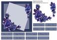 Dark Blue Rose Card Topper