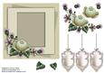 Cream Plaid and Thistle Card Topper