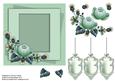 Light Green Plaid and Thistle Card Topper