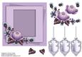 Light Purple Plaid and Thistle Card Topper
