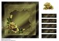 Hint of Green Roses Card Topper