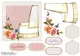Beautiful 'congratulations' Baby Girl Card Topper