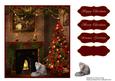 Christmas Kitten Card Topper 4