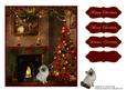 Christmas Kitten Card Topper 7