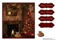 Christmas Kitten Card Topper 13