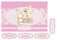 Adorable Teddies Flowers and Huges Card Topper