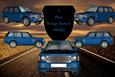 5 Blue 'range Rover' Cars