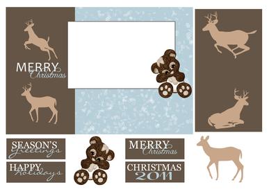 Baby Boy Photo Christmas Card