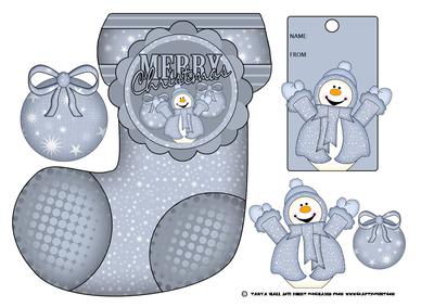 Christmas Stocking Shaped Card