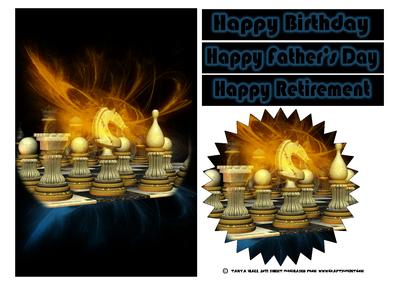 Happy Birthday - Father's Day Chess