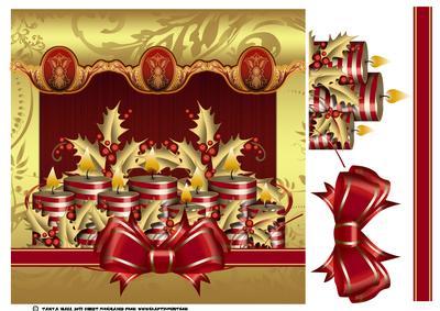 Gold Effect Embelished Christmas Card