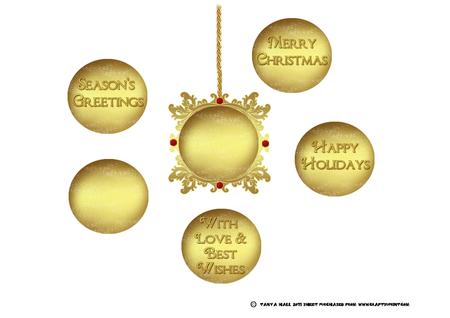 Golden Effect Decorations for Christmas
