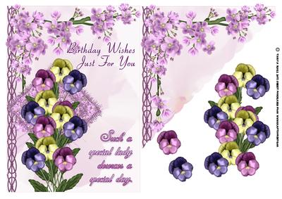 Delicate Floral Birthday Card