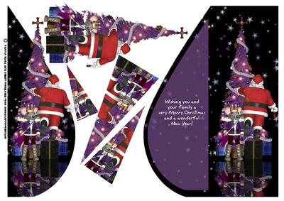 A Fun But Different Santa Christmas Tear Drop Card