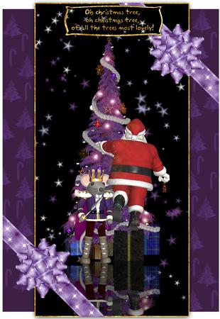 Santa Christmas Card Kit
