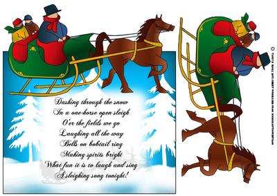 Jingle Bells Christmas Card Front